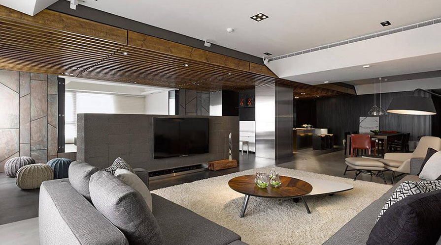 南通裝修案例231方現(xiàn)代簡約四居