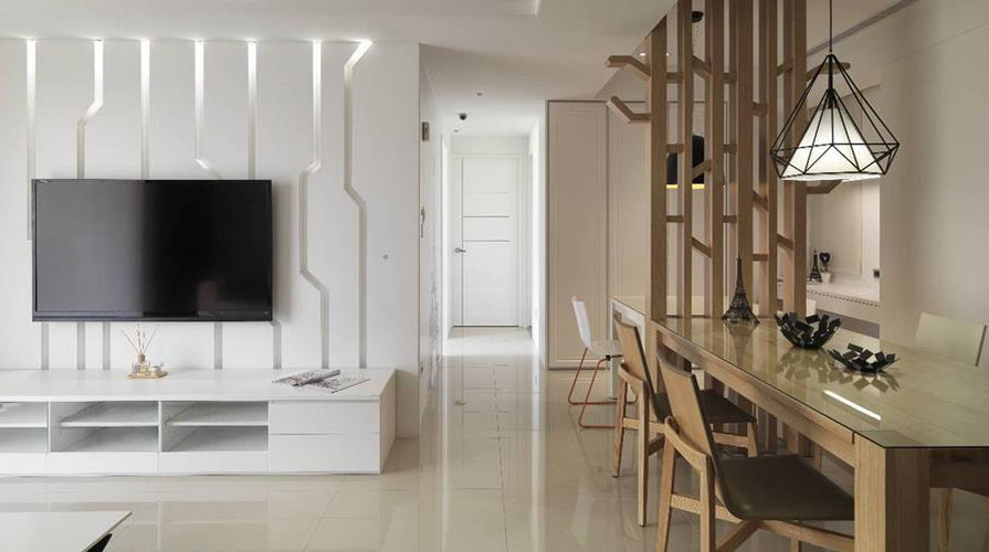 南通裝修案例116方現代簡約三居