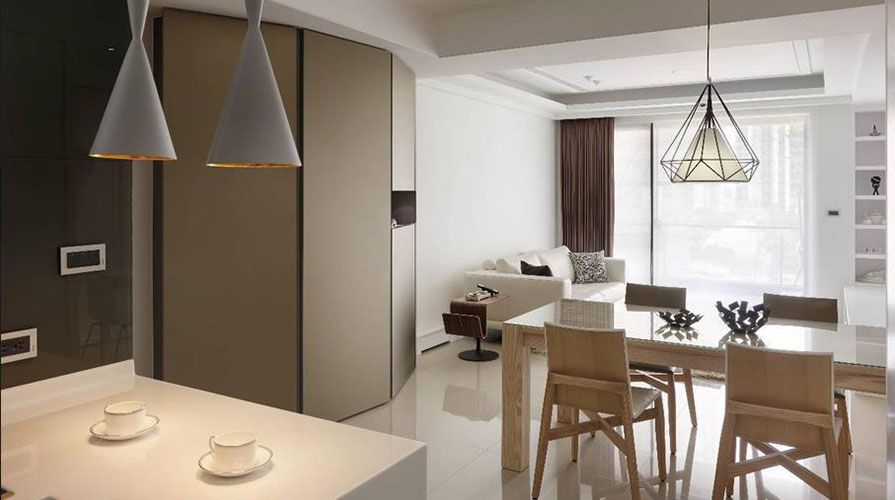 南通裝修案例116方現代簡約三居