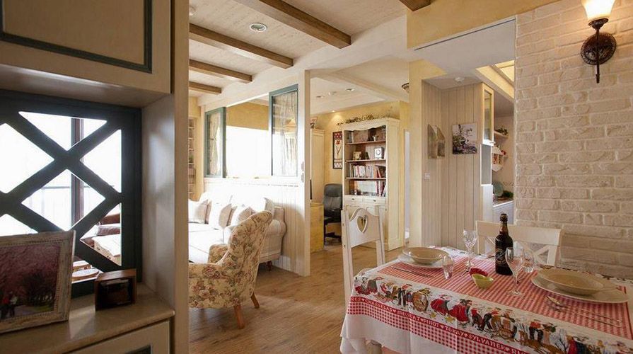 南通裝修案例83方美式鄉村兩居